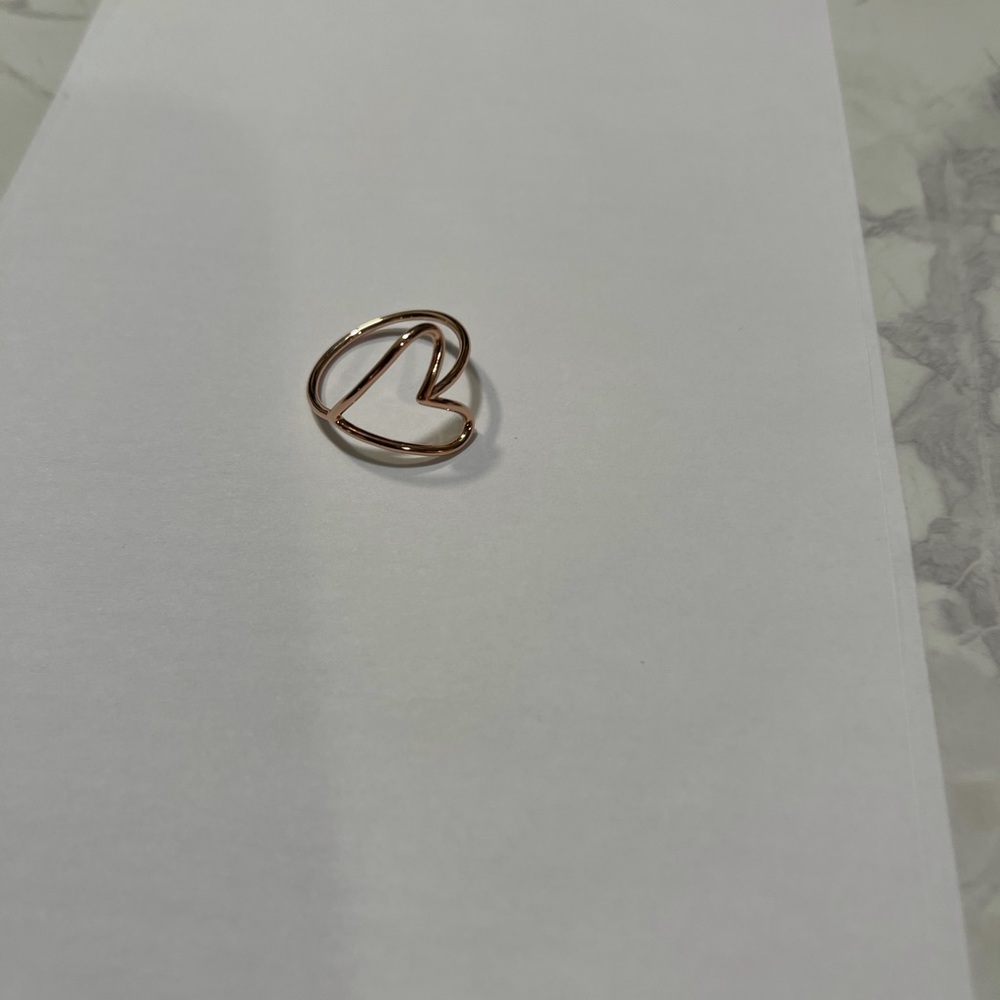 Pura Vida Rose gold heart ring